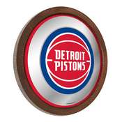 Detroit Pistons: "Faux" Barrel Top Mirrored Wall Sign, FNB-NBDETP-245-01A