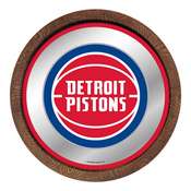 Detroit Pistons: "Faux" Barrel Top Mirrored Wall Sign, FNB-NBDETP-245-01A