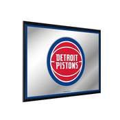 Detroit Pistons: Framed Mirrored Wall Sign - Horizontal, FNB-NBDETP-265-01A