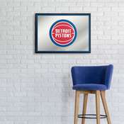 Detroit Pistons: Framed Mirrored Wall Sign - Horizontal, FNB-NBDETP-265-01A
