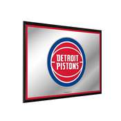 Detroit Pistons: Framed Mirrored Wall Sign - Horizontal, FNB-NBDETP-265-01A