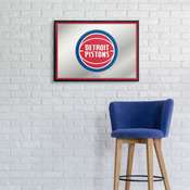 Detroit Pistons: Framed Mirrored Wall Sign - Horizontal, FNB-NBDETP-265-01A