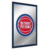 Detroit Pistons: Framed Mirrored Wall Sign - Vertical, FNB-NBDETP-275-01A