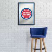 Detroit Pistons: Framed Mirrored Wall Sign - Vertical, FNB-NBDETP-275-01A
