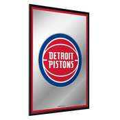 Detroit Pistons: Framed Mirrored Wall Sign - Vertical, FNB-NBDETP-275-01A