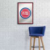 Detroit Pistons: Framed Mirrored Wall Sign - Vertical, FNB-NBDETP-275-01A