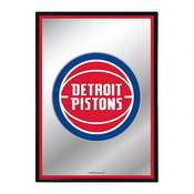 Detroit Pistons: Framed Mirrored Wall Sign - Vertical, FNB-NBDETP-275-01A