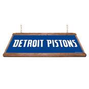 Detroit Pistons: Premium Wood Pool Table Light, NBDETP-330-01