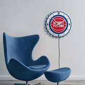 Detroit Pistons: Bottle Cap Lighted Wall Clock, NBDETP-545-01