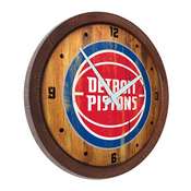 Detroit Pistons: "Faux" Barrel Top Clock, FNB-NBDETP-560-01