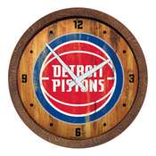 Detroit Pistons: "Faux" Barrel Top Clock, FNB-NBDETP-560-01