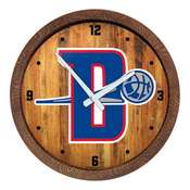 Detroit Pistons: Logo - "Faux" Barrel Top Clock, FNB-NBDETP-560-04