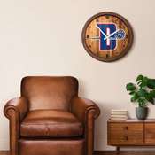 Detroit Pistons: Logo - "Faux" Barrel Top Clock, FNB-NBDETP-560-04