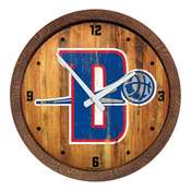 Detroit Pistons: Logo - "Faux" Barrel Top Clock, FNB-NBDETP-560-04