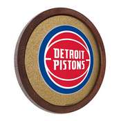 Detroit Pistons: "Faux" Barrel Framed Cork Board, NBDETP-632-01