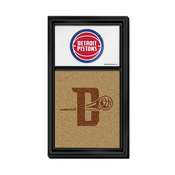 Detroit Pistons: Dual Logo - Cork Note Board, FNB-NBDETP-640-02A