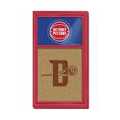 Detroit Pistons: Dual Logo - Cork Note Board, FNB-NBDETP-640-02A