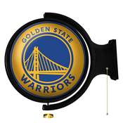 Golden State Warriors: Original Round Rotating Lighted Wall Sign, NBGSWR-115-01