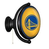 Golden State Warriors: Original Oval Rotating Lighted Wall Sign, FNB-NBGSWR-125-01A