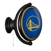Golden State Warriors: Original Oval Rotating Lighted Wall Sign, FNB-NBGSWR-125-01A