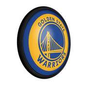 Golden State Warriors: Round Slimline Lighted Wall Sign, NBGSWR-130-01