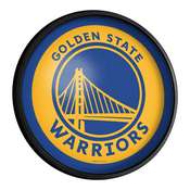 Golden State Warriors: Round Slimline Lighted Wall Sign, NBGSWR-130-01