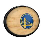 Golden State Warriors: Hardwood - Oval Slimline Lighted Wall Sign, NBGSWR-140-21