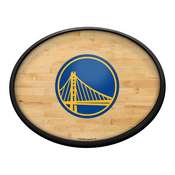 Golden State Warriors: Hardwood - Oval Slimline Lighted Wall Sign, NBGSWR-140-21
