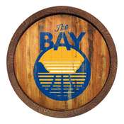 Golden State Warriors: Logo - "Faux" Barrel Top Sign, FNB-NBGSWR-240-04