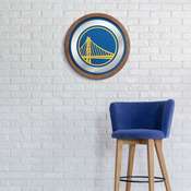 Golden State Warriors: "Faux" Barrel Top Mirrored Wall Sign, FNB-NBGSWR-245-01A