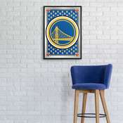 Golden State Warriors: Team Spirit - Framed Mirrored Wall Sign - Vertical, NBGSWR-275-02