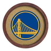 Golden State Warriors: "Faux" Barrel Framed Cork Board, NBGSWR-632-01