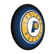 Indiana Pacers: Round Slimline Lighted Wall Sign, NBIPAC-130-01