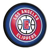 Los Angeles Clippers: Round Slimline Lighted Wall Sign, NBLACL-130-01