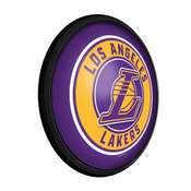 Los Angeles Lakers: Round Slimline Lighted Wall Sign, NBLALK-130-01