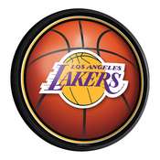 Los Angeles Lakers: Basketball - Round Slimline Lighted Wall Sign, NBLALK-130-02