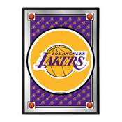 Los Angeles Lakers: Team Spirit - Framed Mirrored Wall Sign - Vertical, NBLALK-275-02