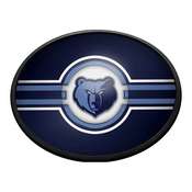 Memphis Grizzlies: Oval Slimline Lighted Wall Sign, NBMEMP-140-01