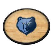 Memphis Grizzlies: Hardwood - Oval Slimline Lighted Wall Sign, NBMEMP-140-21
