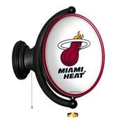 Miami Heat: Original Oval Rotating Lighted Wall Sign, FNB-NBMIAM-125-01A
