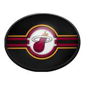 Miami Heat: Oval Slimline Lighted Wall Sign, NBMIAM-140-01