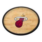 Miami Heat: Hardwood - Oval Slimline Lighted Wall Sign, NBMIAM-140-21