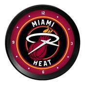 Miami Heat: Ribbed Frame Wall Clock, NBMIAM-530-01
