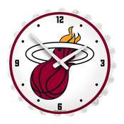 Miami Heat: Bottle Cap Lighted Wall Clock, NBMIAM-545-01