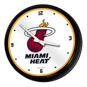 Miami Heat: Retro Lighted Wall Clock, NBMIAM-550-01
