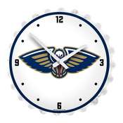 New Orleans Pelicans: Bottle Cap Lighted Wall Clock, NBNOPL-545-01