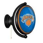 New York Knicks: Original Oval Rotating Lighted Wall Sign, FNB-NBNYKS-125-01A