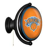 New York Knicks: Original Oval Rotating Lighted Wall Sign, FNB-NBNYKS-125-01A