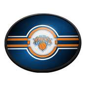 New York Knicks: Oval Slimline Lighted Wall Sign, NBNYKS-140-01