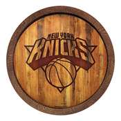New York Knicks: "Faux" Barrel Top Sign, FNB-NBNYKS-240-01